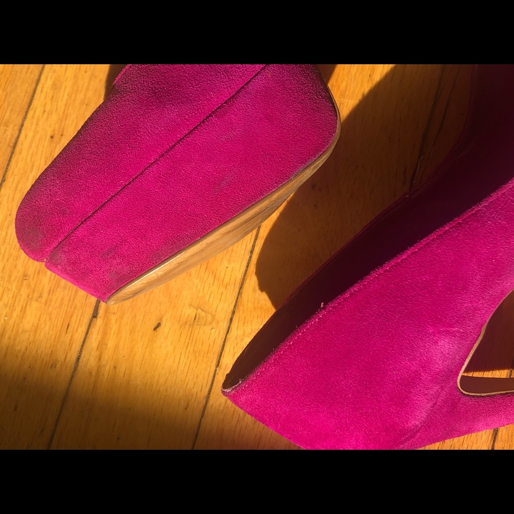 Steve Madden Raspberry Platform Heels - image 8